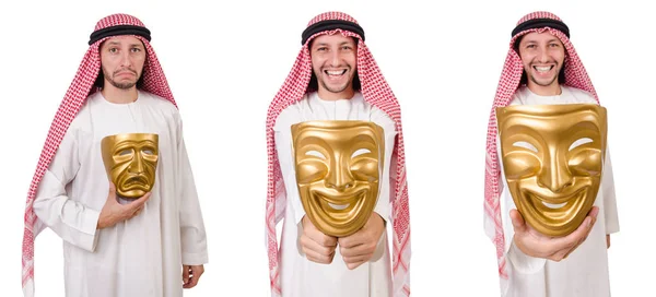 Arab i hyckleri koncept på vit — Stockfoto