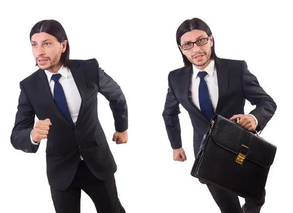 Young businessman isolated on the white background — Stock Photo, Image