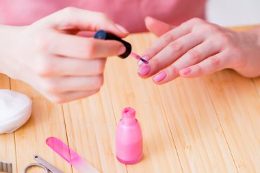 Güzellik ürünleri tırnak bakım araçları pedikür yakın çekim