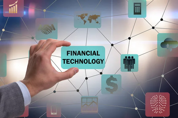 Концепция финансовых технологий — стоковое фото