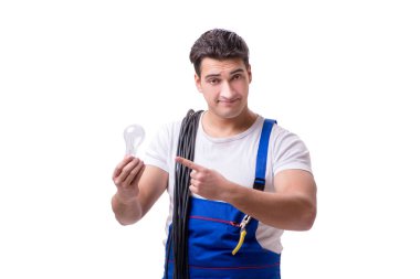 Elektrik onarım yapan erkek