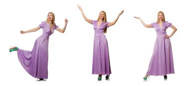 Moda giyim - kompozit görüntü güzel kadın