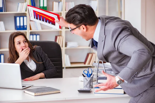 Office conflict between man and woman