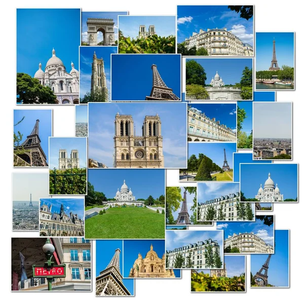 巴黎的拼贴照片集合 — 图库照片