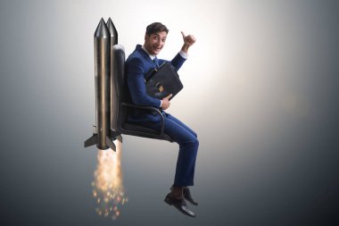 Kariyer gelişimi konseptinde iş adamı