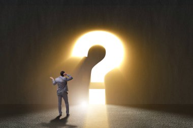 İş adamı zor bir seçim ikilemiyle karşı karşıya