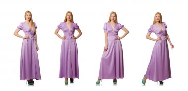 Moda giyim - kompozit görüntü güzel kadın