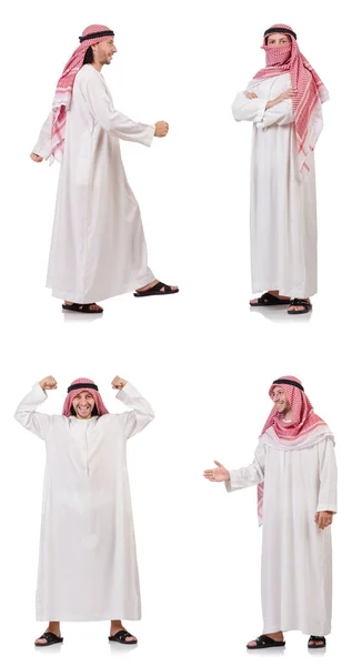 Arabisk man isolerade på vit bakgrund — Stockfoto