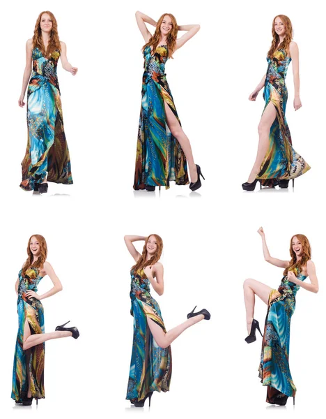 beyaz izole güzel bir elbise modeli