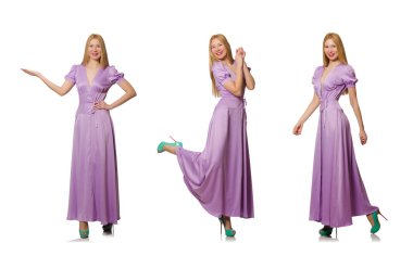 Moda giyim - kompozit görüntü güzel kadın