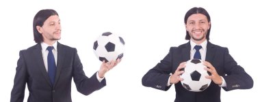 Futbolcu beyaz tenli adam.