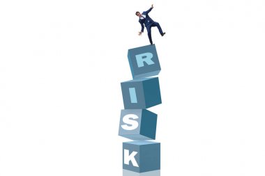 İş adamı risk altında ve iş konseptini ödüllendiriyor