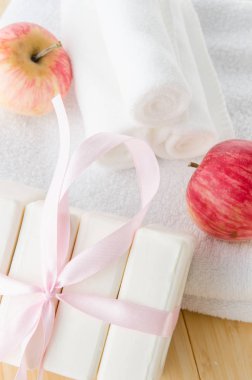 Aromatik sabunlu sağlıklı yaşam tarzı kavramı