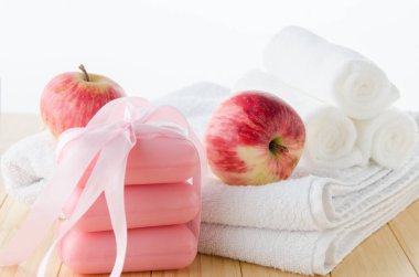 Aromatik sabunlu sağlıklı yaşam tarzı kavramı