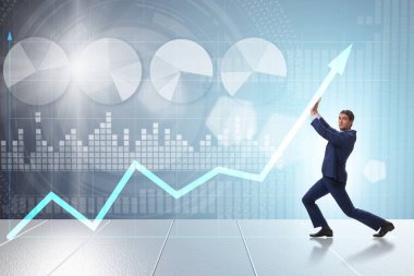 Ekonomik büyümeyi destekleyen genç işadamı