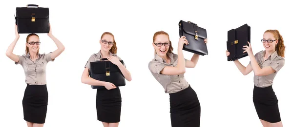 Businesswoman isolated on the white — Stock Photo, Image