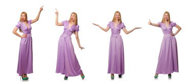 Moda giyim - kompozit görüntü güzel kadın