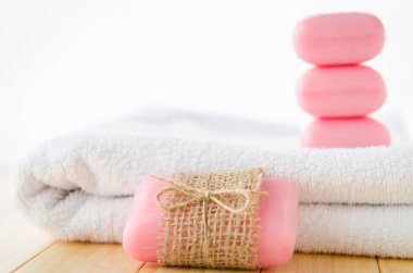 Aromatik sabunlu sağlıklı yaşam tarzı kavramı