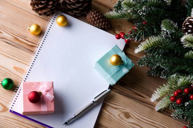 Boş ileti kağıt Noel şenlikli kavram