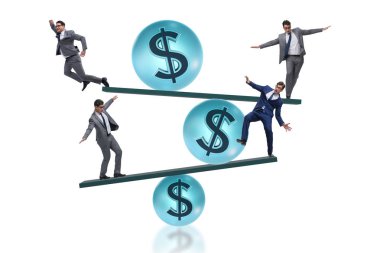 Finansal dolar kavramını dengeleyen işadamı