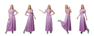 Moda giyim - kompozit görüntü güzel kadın