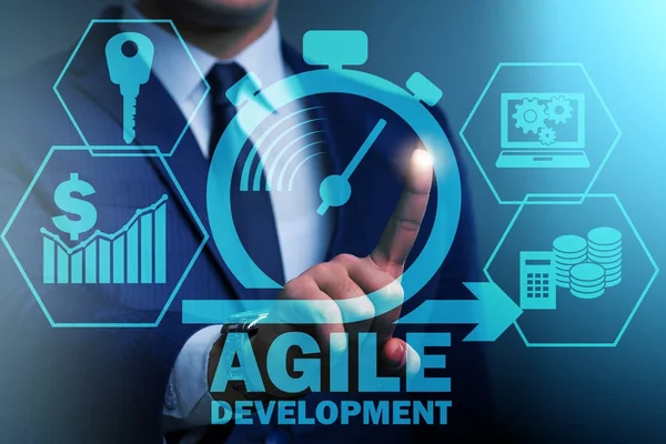 Concept van agile software ontwikkeling — Stockfoto