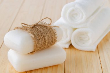 Aromatik sabunlu sağlıklı yaşam tarzı kavramı