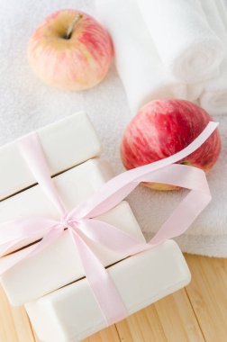 Aromatik sabunlu sağlıklı yaşam tarzı kavramı