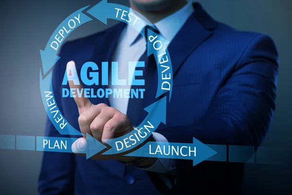 Concept van agile software ontwikkeling — Stockfoto