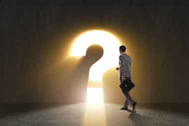 İş adamı zor bir seçim ikilemiyle karşı karşıya