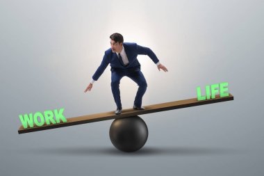İş ve iş kavramı hayatta arasında Dengeleme işadamı