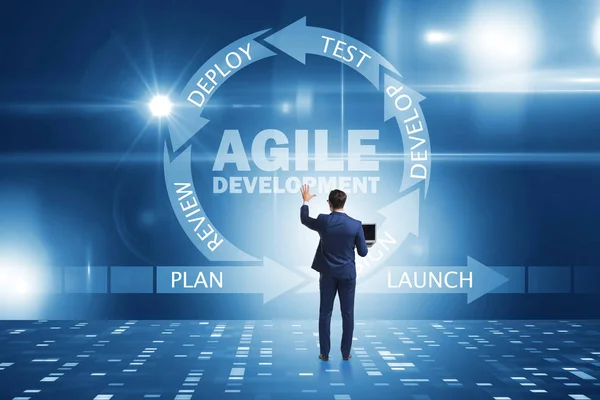 Concept van agile software ontwikkeling — Stockfoto