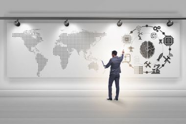 Yapay Zeka Konsepti İşadamı