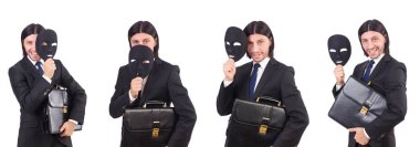 adam beyaz izole maskesi