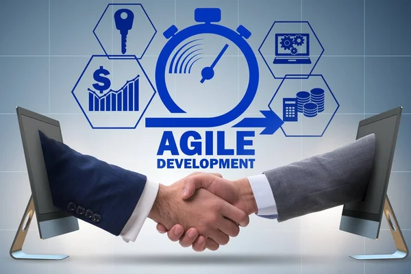 Concept van agile software ontwikkeling — Stockfoto