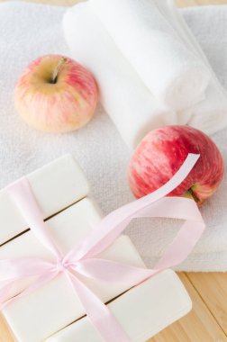 Aromatik sabunlu sağlıklı yaşam tarzı kavramı