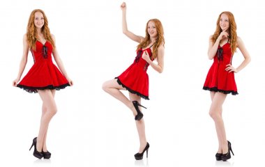 Bir kadın beyaza baş parmak işareti yapıyor.