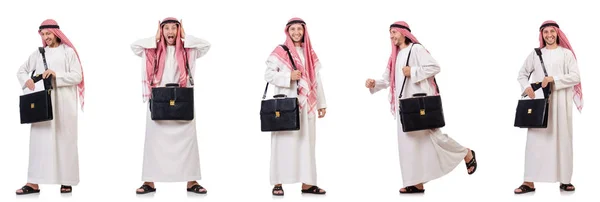 Arabische man geïsoleerd op witte achtergrond — Stockfoto