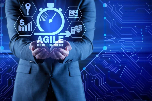 Concept van agile software ontwikkeling — Stockfoto