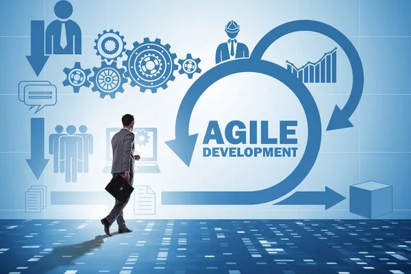 Concept van agile software ontwikkeling — Stockfoto