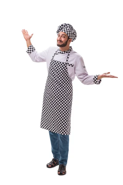 Male cook isolated on the white background — Stock Photo, Image