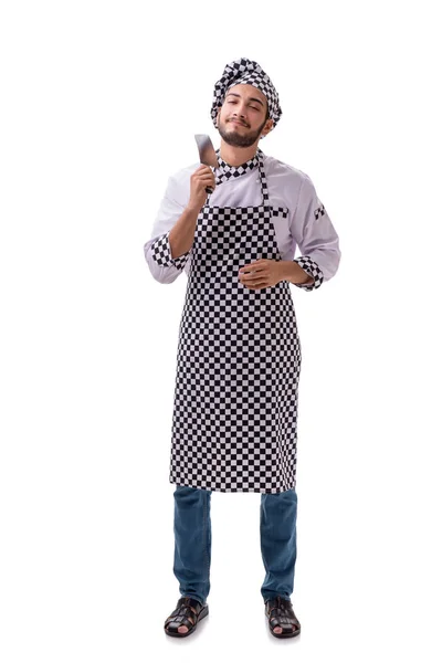 Male cook isolated on the white background — Stock Photo, Image