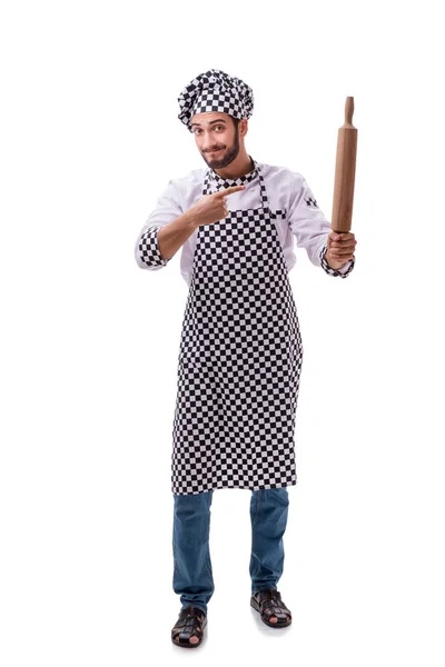 Cocinero macho aislado sobre el fondo blanco —  Fotos de Stock