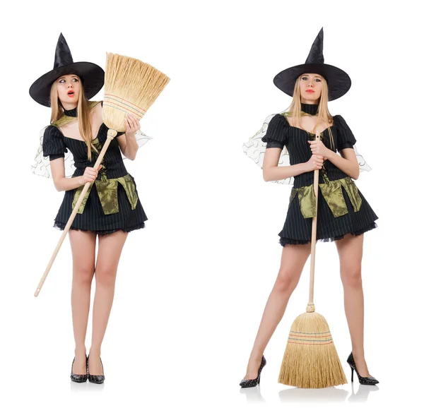 Witch isolated on the white background — Stock Photo, Image