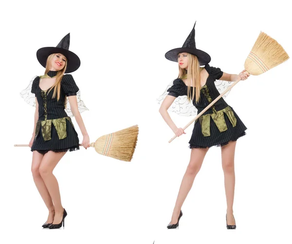 Witch isolated on the white background — Stock Photo, Image