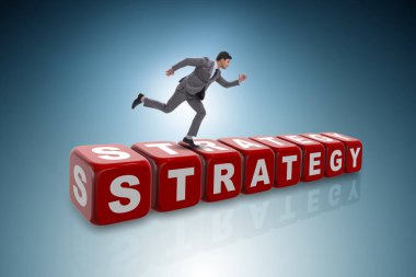 Strateji sektörü kavramında iş adamı