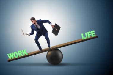İş ve iş kavramı hayatta arasında Dengeleme işadamı
