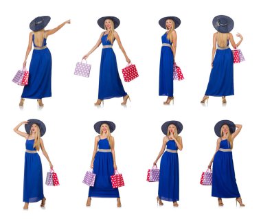 Genç bayan alışveriş yaptıktan sonra yalnız başına kaldı.