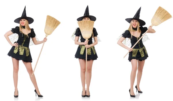 Witch isolated on the white background — Stock Photo, Image