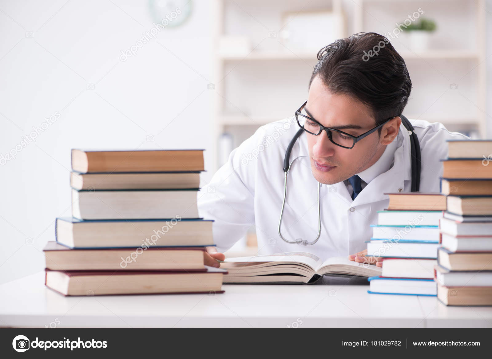 Medical Student Preparing For University Exams Stock Photo By Elnur medical-student-preparing-for-university-exams-stock-photo-by-elnur